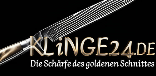 Logotext Klinge24.de - Die Schärfe des goldenen Schnittes