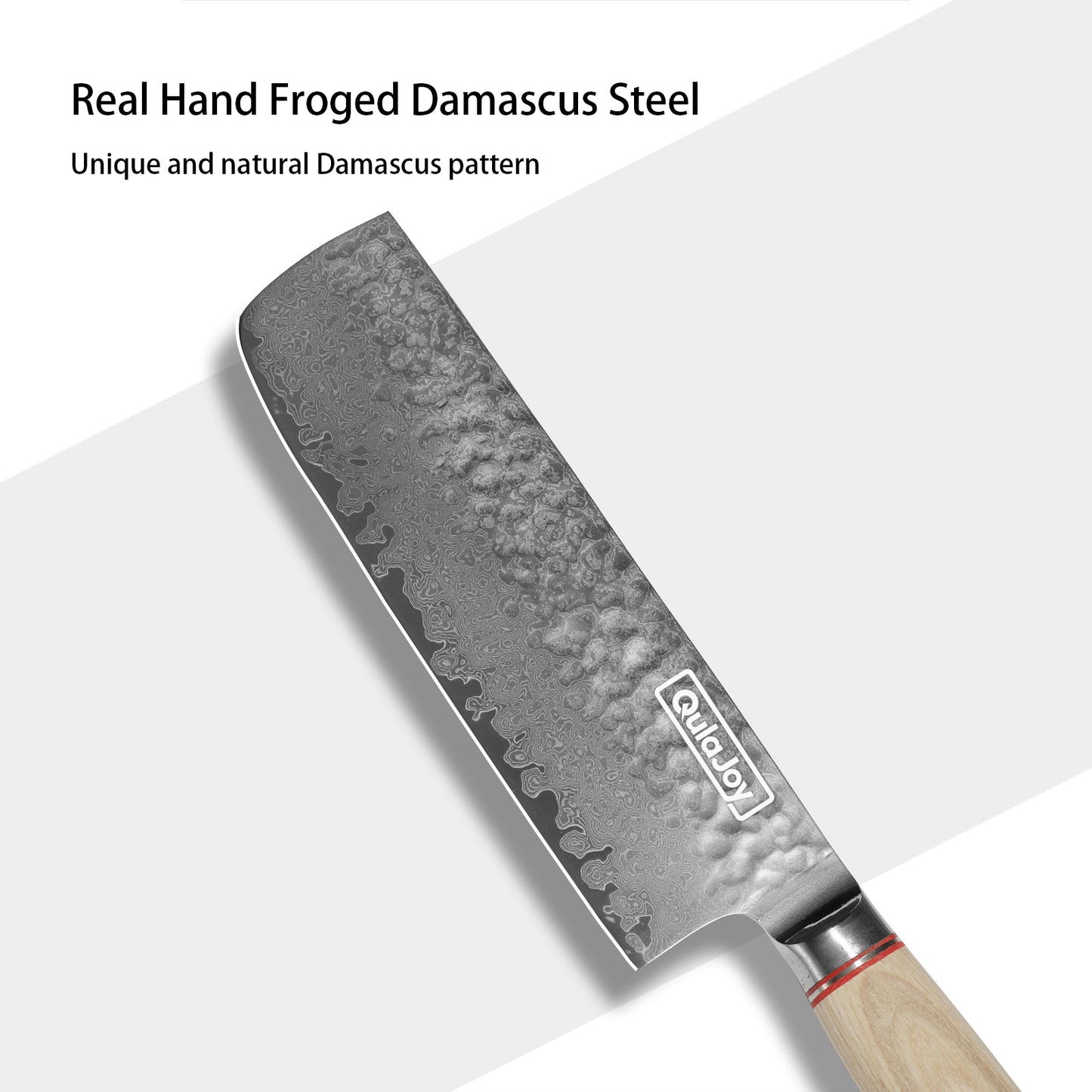 Qulajoy Nakiri-Messer 6,9 Zoll, professionelles Gemüsemesser, japanische Küchenmesser, 67-lagiges Damast-Kochmesser, Kochmesser für Zuhause und draußen mit ergonomischem Holzgriff